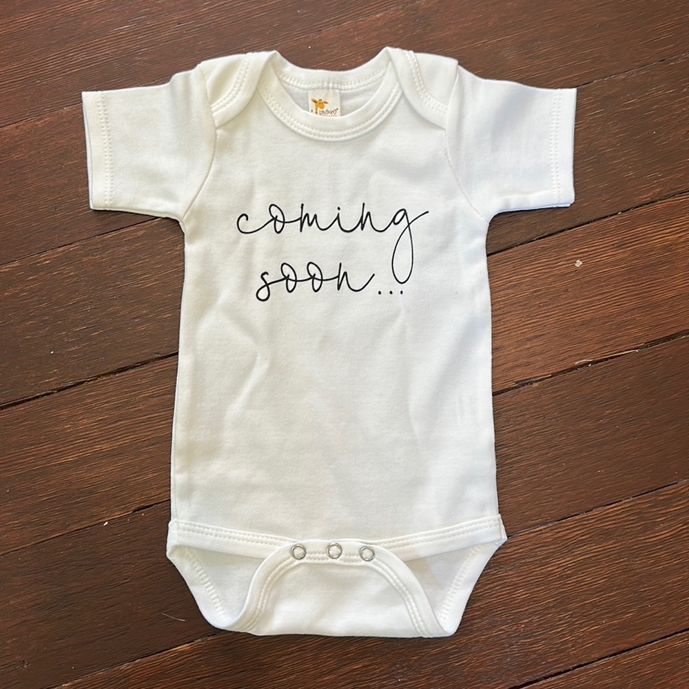 Announcement onesie